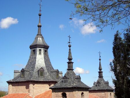        Detail of the roof of the Virgen del Puerto Hermitage in Madrid   の写真素材