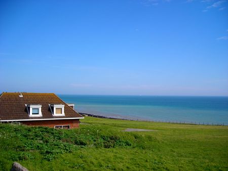            A quiet house close to the sea near Rottingdean, East Sussex, England. Copy space.の写真素材