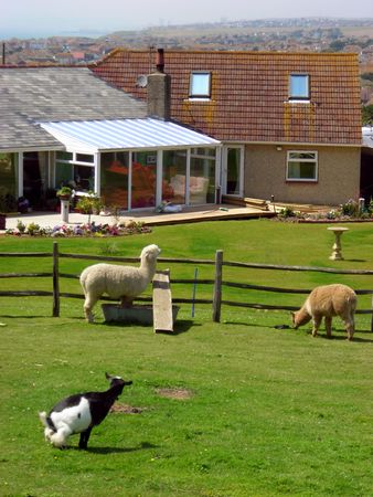           View of a little farm located at Rottingdean, East Sussex, England.の写真素材