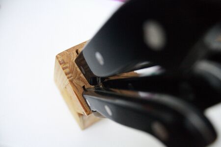 A set of steak kitchen knives.の写真素材