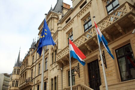 The Chamber of Deputies of the Grand Duchy of  Luxembourg. EU country member.のeditorial素材