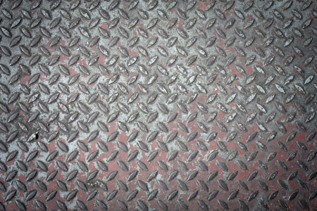 the old checkered steel plates textureの写真素材