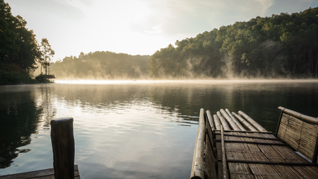 Pang Ung in Mae Hong Son , Thailandの写真素材