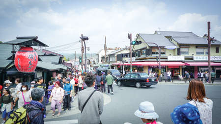 ARASHIYAMA, Kyoto ,Japan - APRIL 2,2018 : ArashiyamaÂ is Kyoto's second-most important sightseeing...
