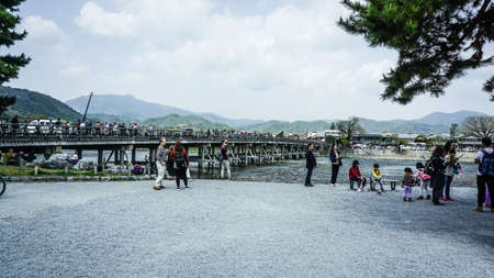 ARASHIYAMA, Kyoto ,Japan - APRIL 2,2018 : ArashiyamaÂ is Kyoto's second-most important sightseeing...