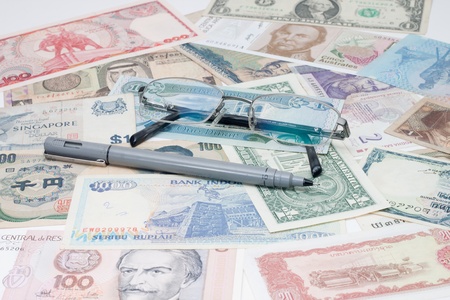 Business related to finance around the worldの写真素材