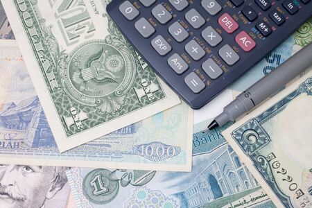 Economic and financial calculations.の写真素材