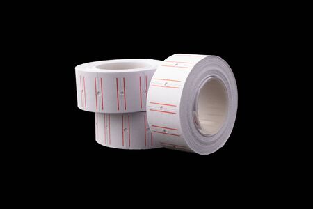 Label sticker isolated white backgroundの写真素材