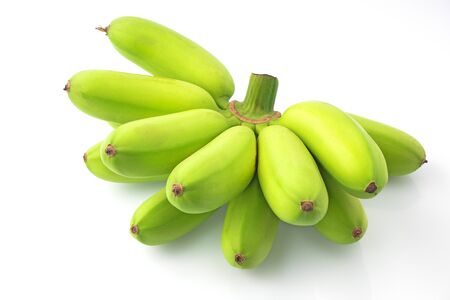 Banana isolated white backgroundの写真素材