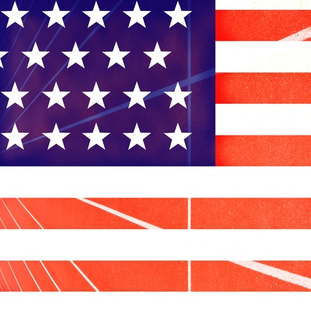 Dark Grunge USA Flag