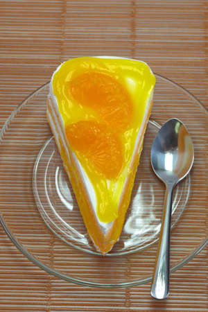 Fresh milk orange cake の写真素材