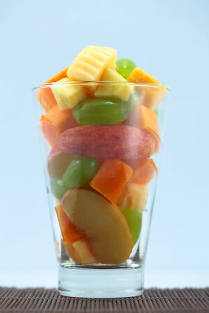 Fruit in a glass の写真素材