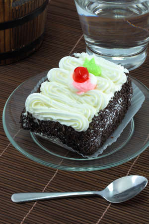Milk chocolate cake の写真素材