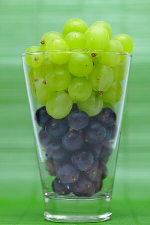 Two kinds of wine in the glass の写真素材
