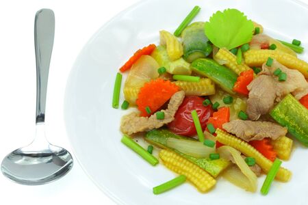 Cucumber with pork の写真素材