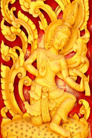Thai Buddhist temple in the motifs  This is a public property owners to make a donation to the site の写真素材