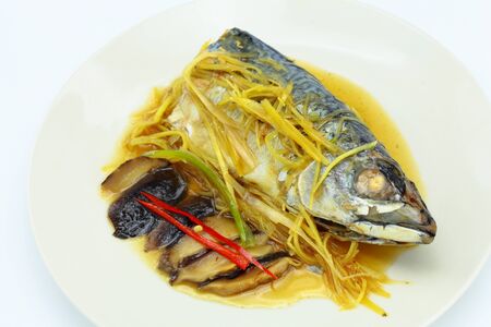 Saba with ginger の写真素材