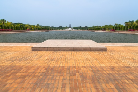 Phutthamonthon landscaped garden ,Nakhon Pathom ,Thailand.の写真素材