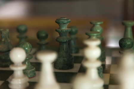 Close-stone chess board の写真素材