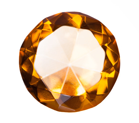 Amber on a white .の写真素材