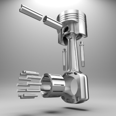 3d piston cars in the background の写真素材