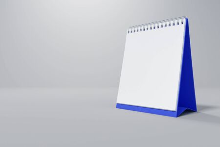 Desktop calendar in the background 3d renderingsの写真素材