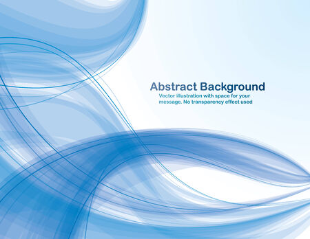 Abstract  blue  transparent waves on white  background. のイラスト素材