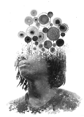 Paintography. Blends in with original artworkの写真素材