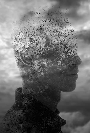 Creative photo manipulation of a portrait