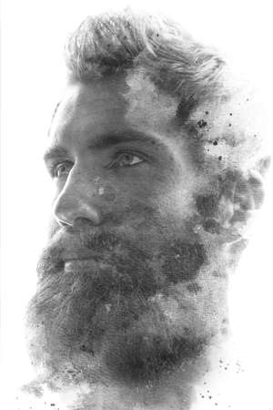 A fashion portrait of a man
