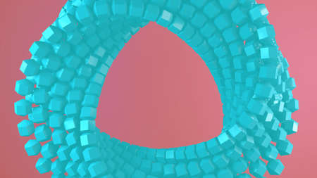3D illustration composed of spheres