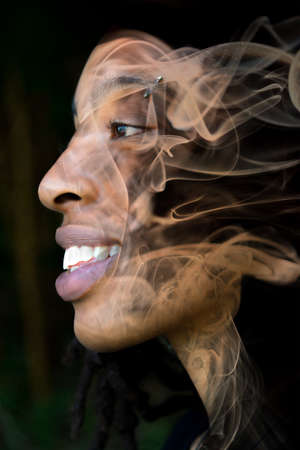 A portrait with a visual message