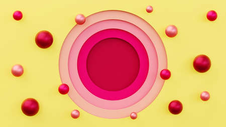 Colorful template. 3D illustration.の写真素材