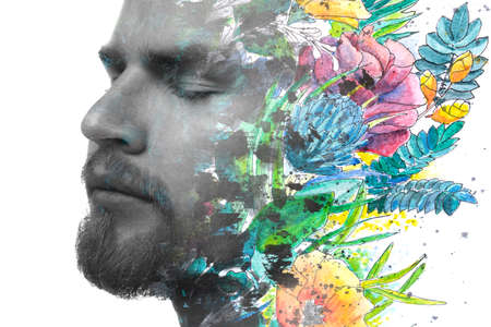 Paintography. The moment of inner peace.の写真素材