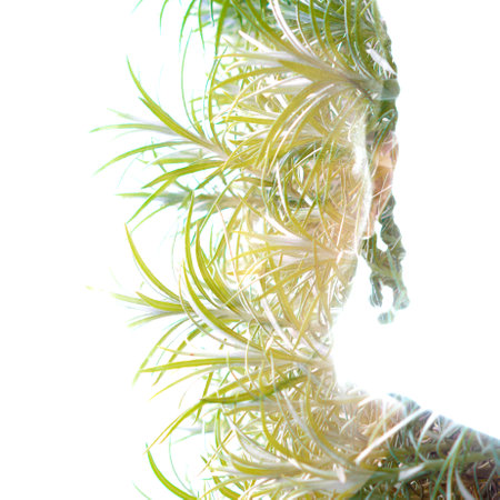 Emotional portrait of young black manの写真素材