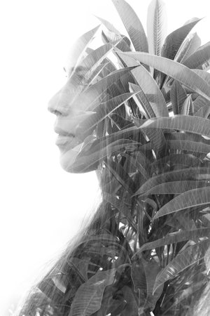 Fine art portrait of a young womanの写真素材