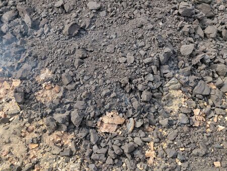 The lignite coal spontaneous combustion.