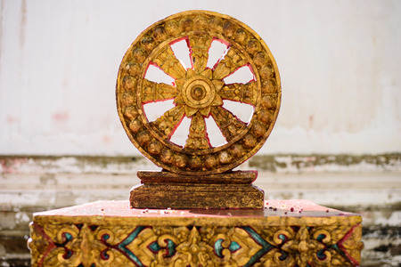 Ratchet Thammachak,The wheel of life  Wheel of Dhammaの写真素材
