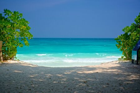 Teach Island adaman seaの写真素材