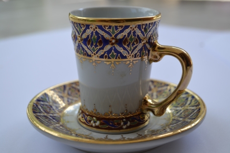 Coffee cup pattern Thailand の写真素材