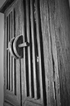 Wooden cabinet の写真素材