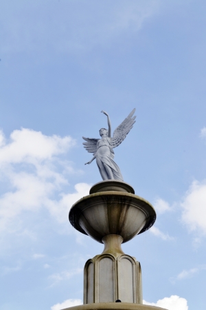 Outdoor sculpture fountains の写真素材