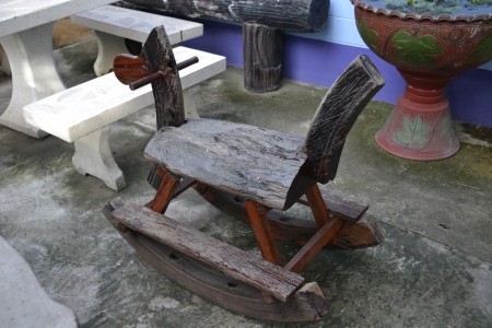 Toy wooden horse の写真素材