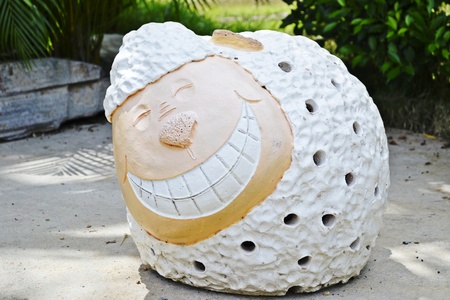 sheep for gardening.の写真素材