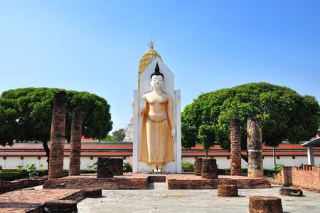 Old beautiful buddhist in Thailandの写真素材