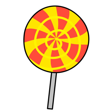 Lollipop icon. Cartoon illustration of lollipop vector icon for webのイラスト素材