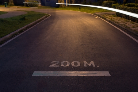 two hundred metersの写真素材