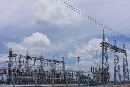 a power plants in a countryside