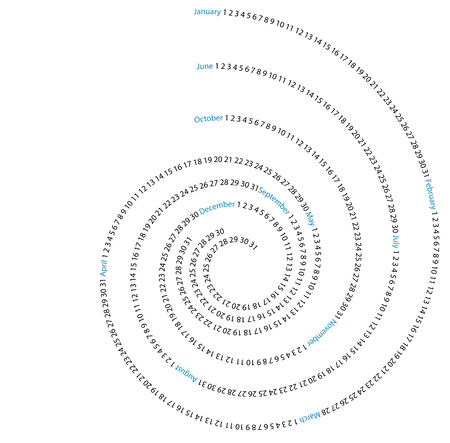 spiral calendarの写真素材