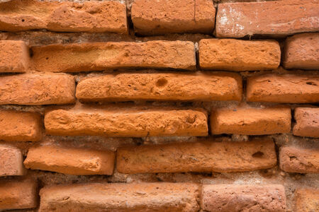 old brick wall in an old templeの写真素材